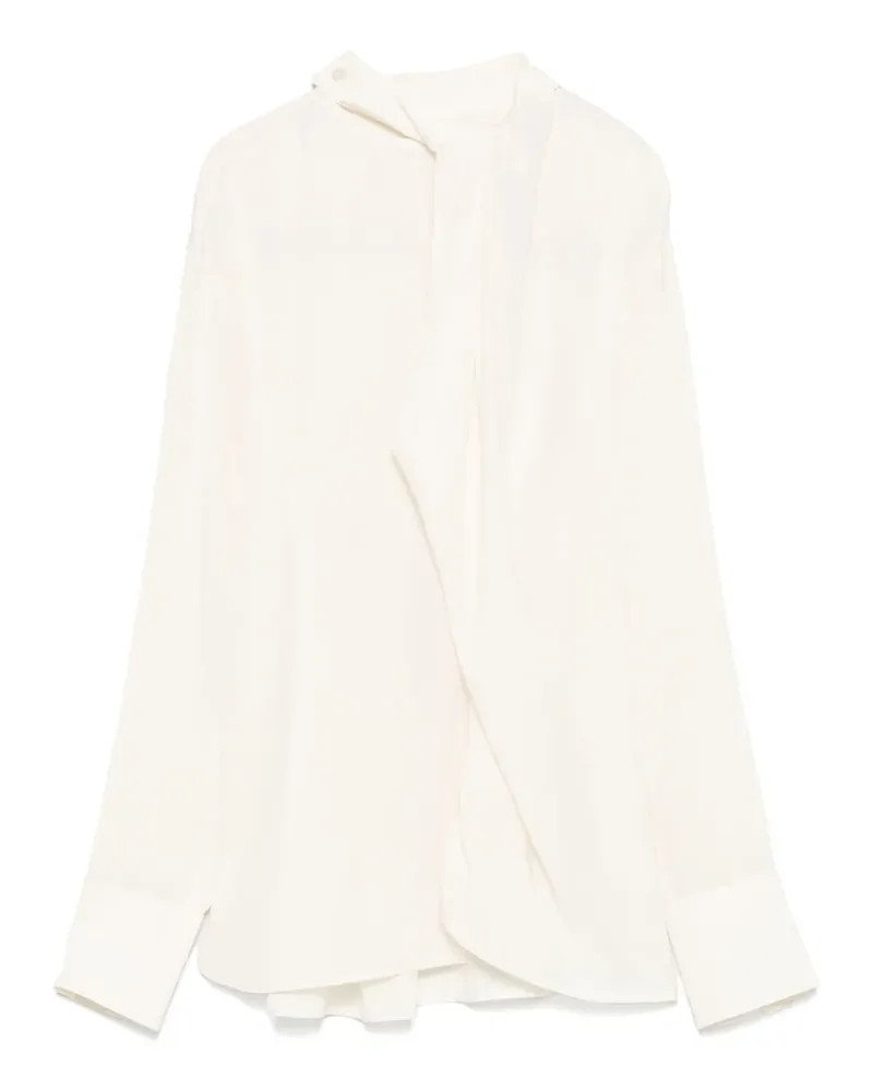 Victoria Beckham Bluse aus Seide - Nude Nude