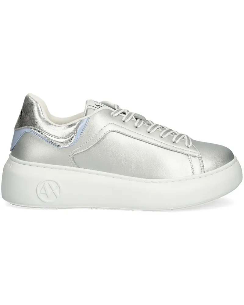 Armani Exchange Silver Sneakers - Silber Silber