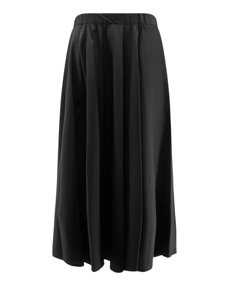 ASPESI gathered midi skirt - Schwarz Schwarz