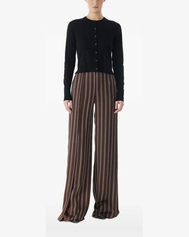 Jason Wu Cardigan mit gestreiftem Rücken - Schwarz Schwarz