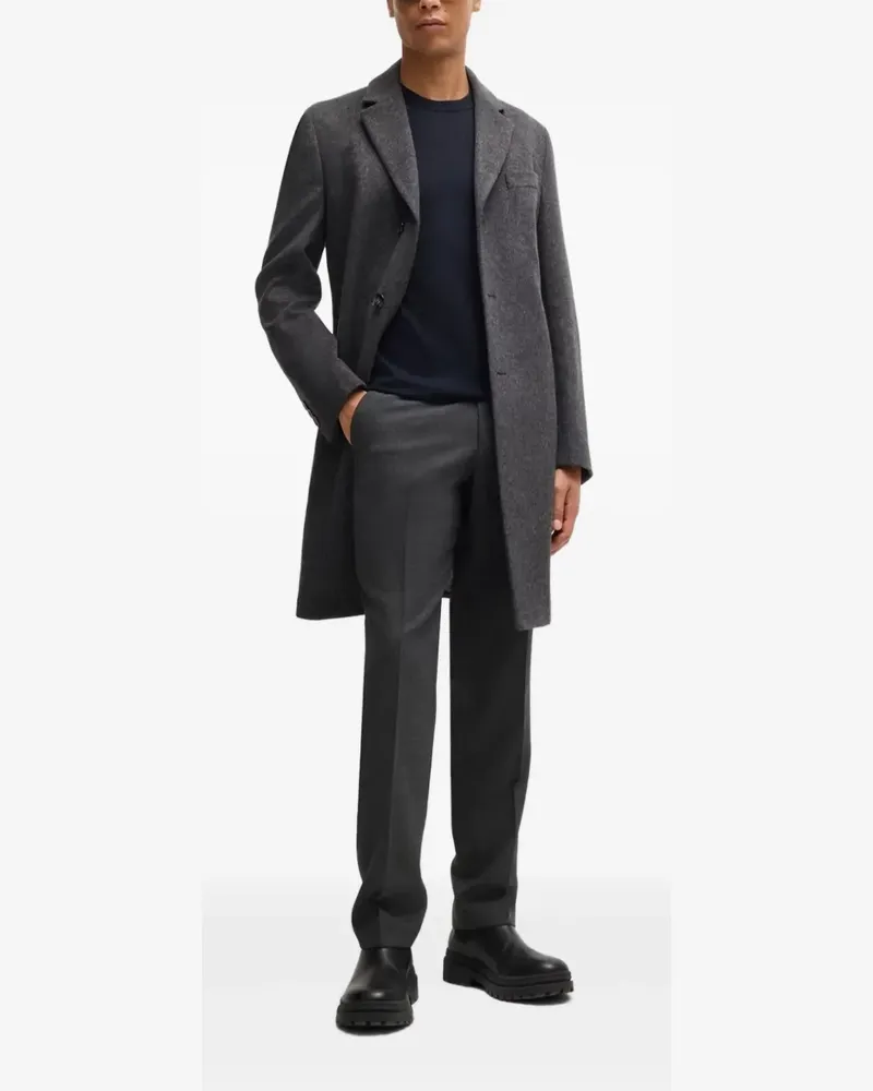 HUGO BOSS Kurzärmeliger Pullover - Blau Blau