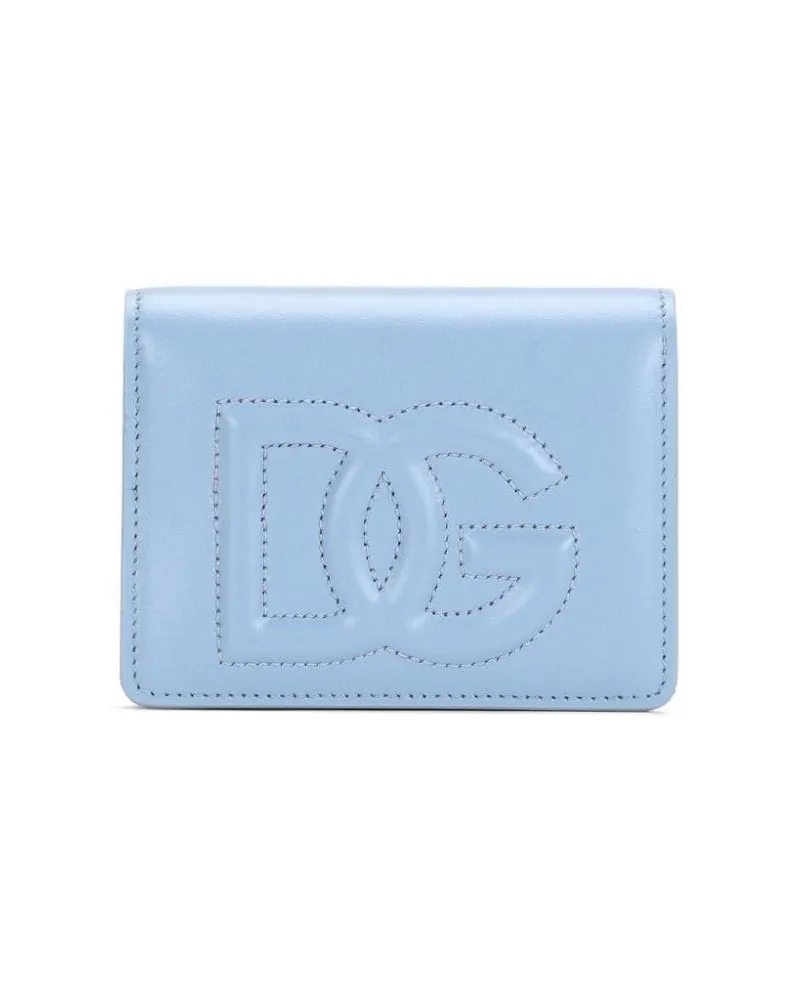 Dolce & Gabbana Portemonnaie mit DG - Blau Blau