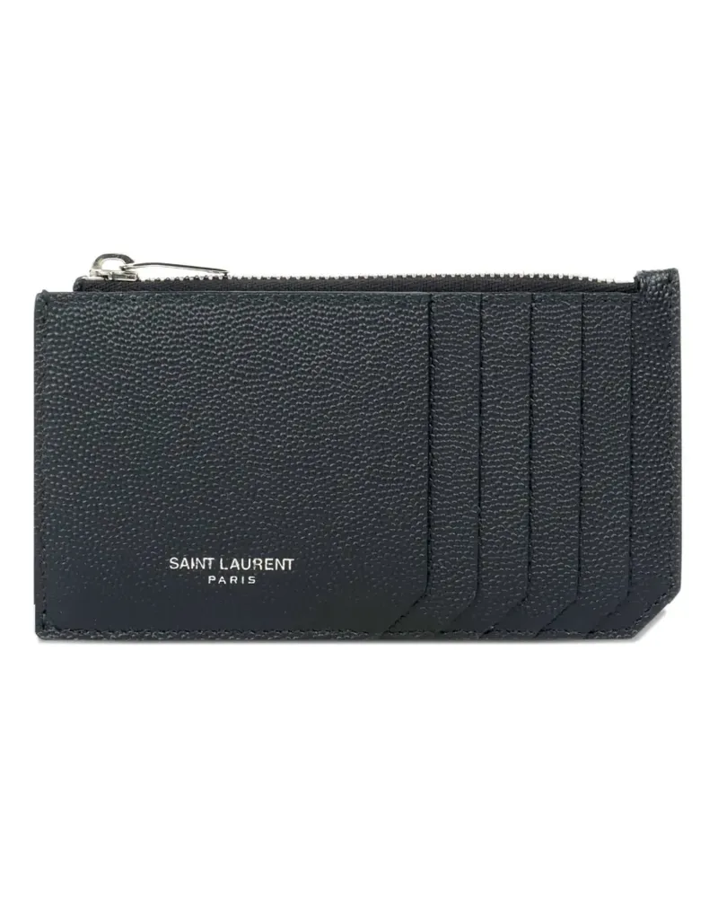 Saint Laurent Portemonnaie mit Reißverschluss - Schwarz Schwarz
