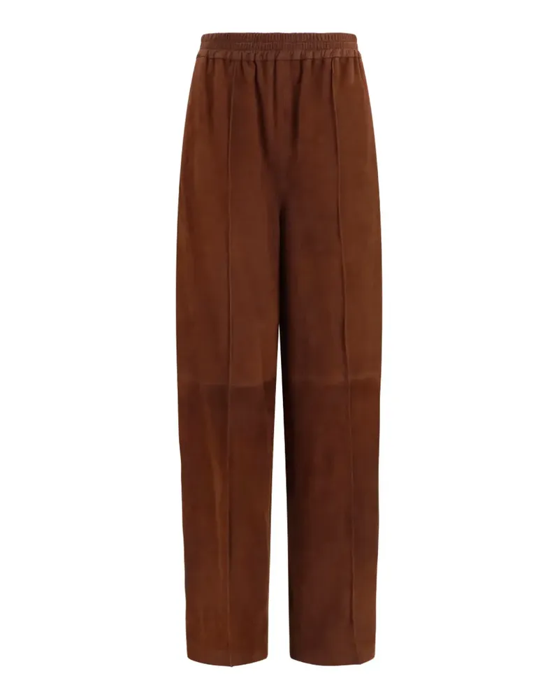 Fabiana Filippi leather trousers - Braun Braun