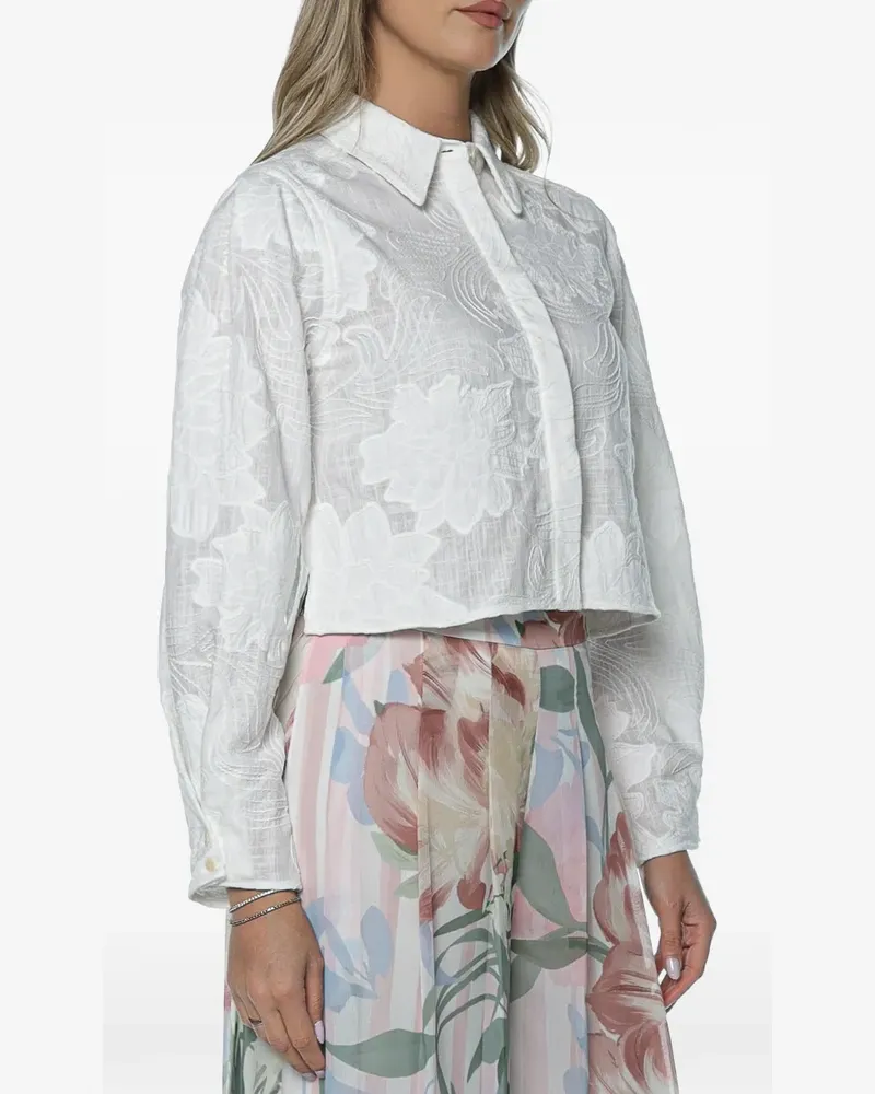 Ted Baker Luinna cropped shirt - Weiß Weiß