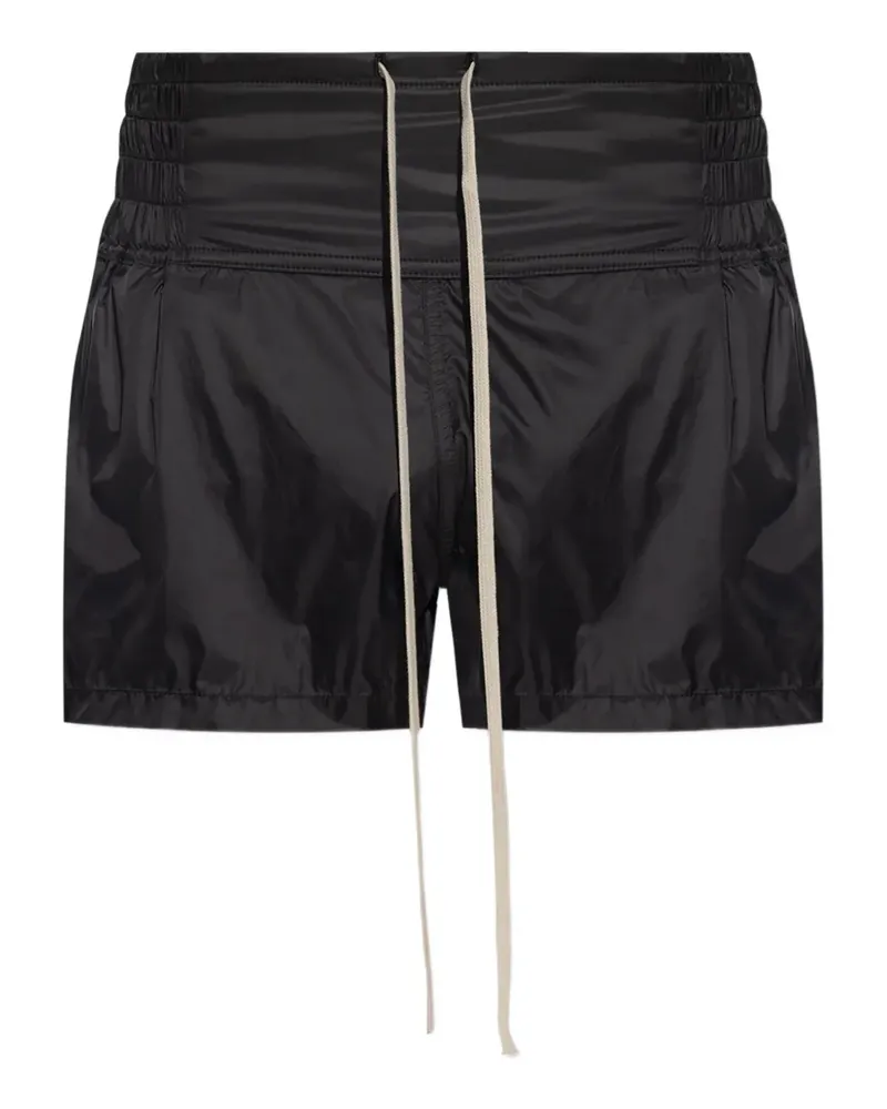 Rick Owens Kordelzug-Shorts mit elastischem Bund - Schwarz Schwarz
