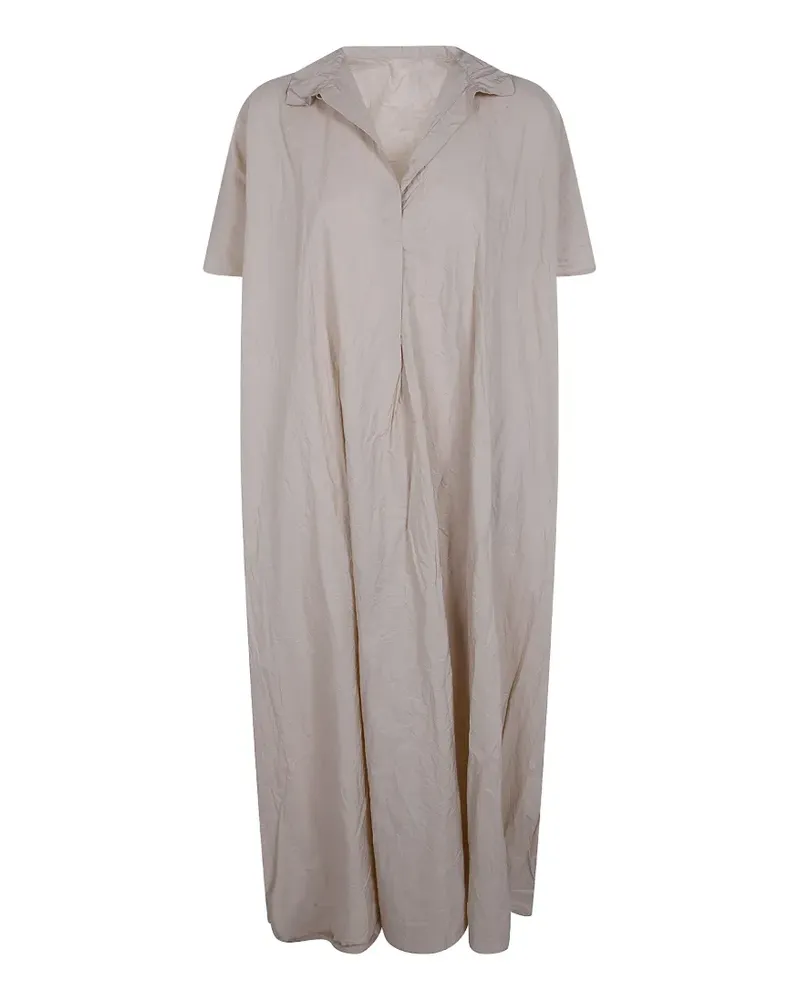 Daniela Gregis crinkled-finish short-sleeve dress - Nude Nude