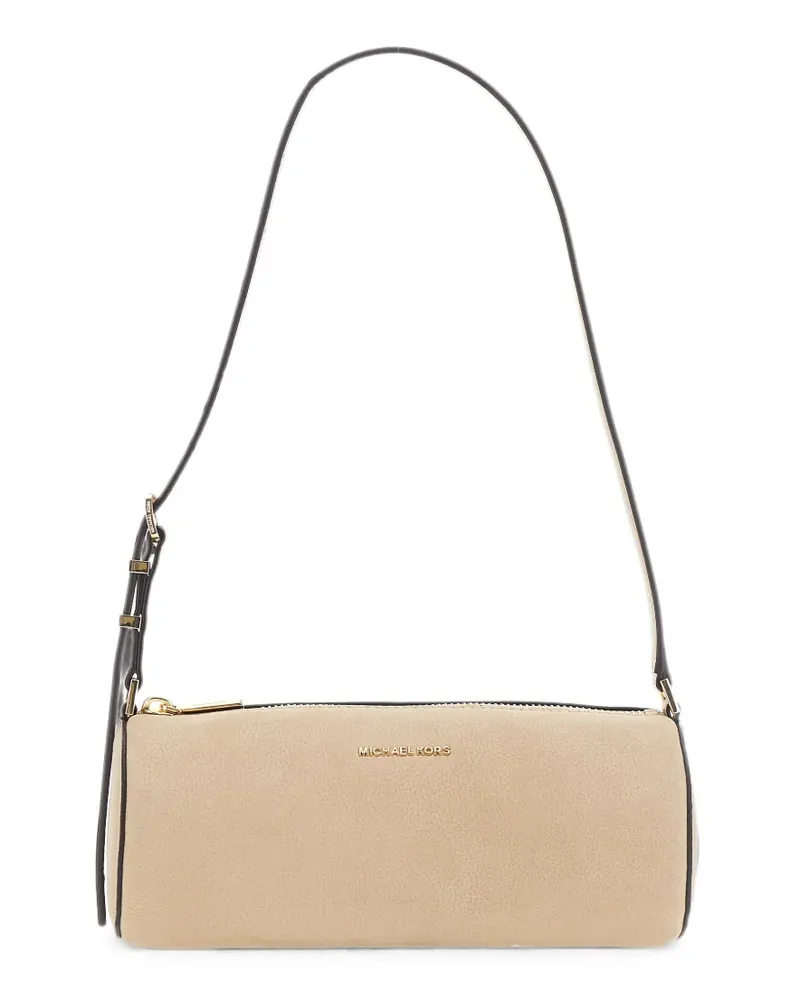Michael Kors Izzy logo-plaque leather shoulder bag - Nude Nude