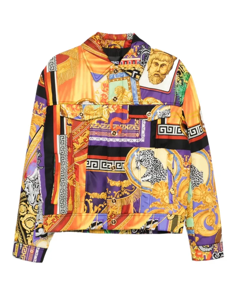 Versace all-over-pattern jacket - Orange Orange