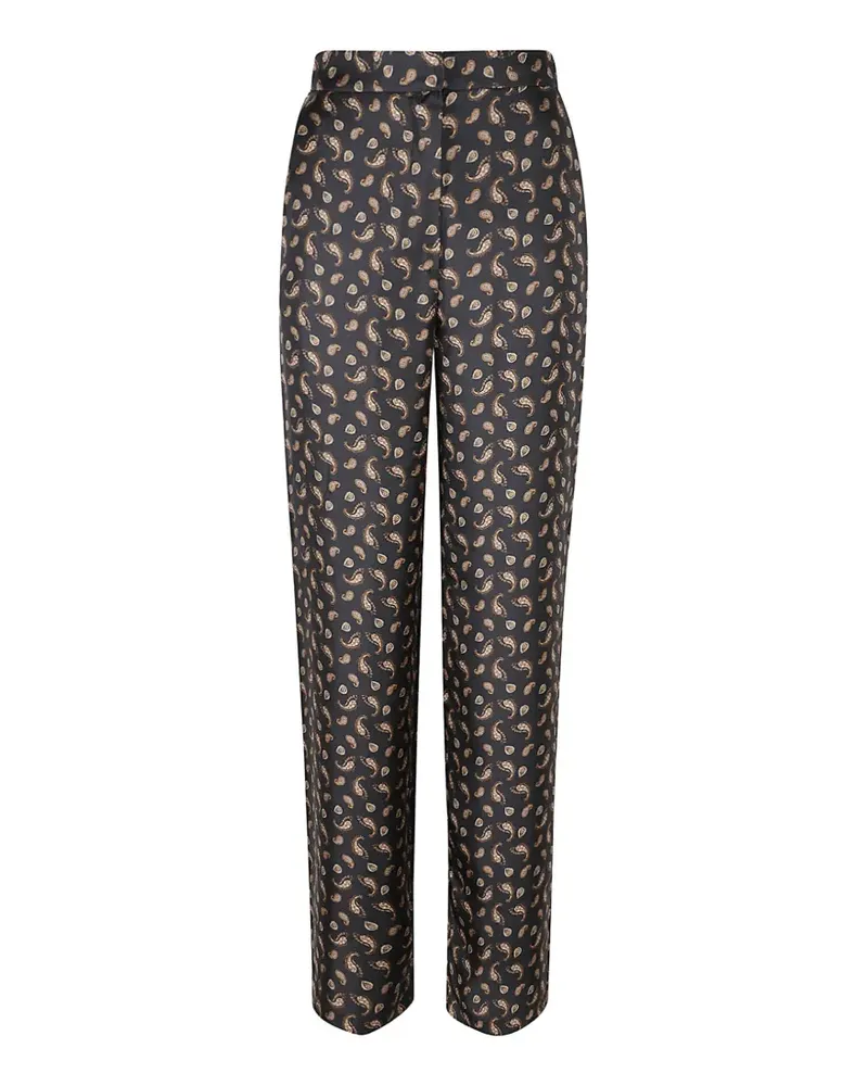 Max Mara Hose mit Paisley-Print - Blau Blau