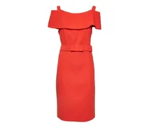 Minikleid mit Gürtel - Rot