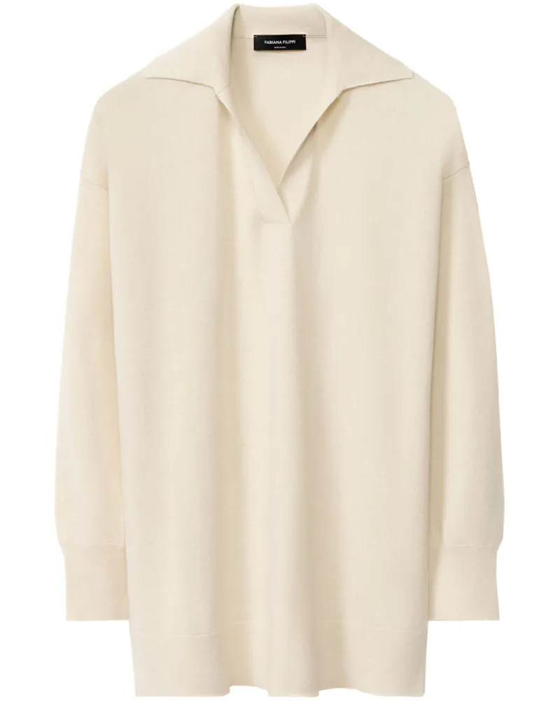 Fabiana Filippi Pullover mit Schlitz am Ausschnitt - Nude Nude