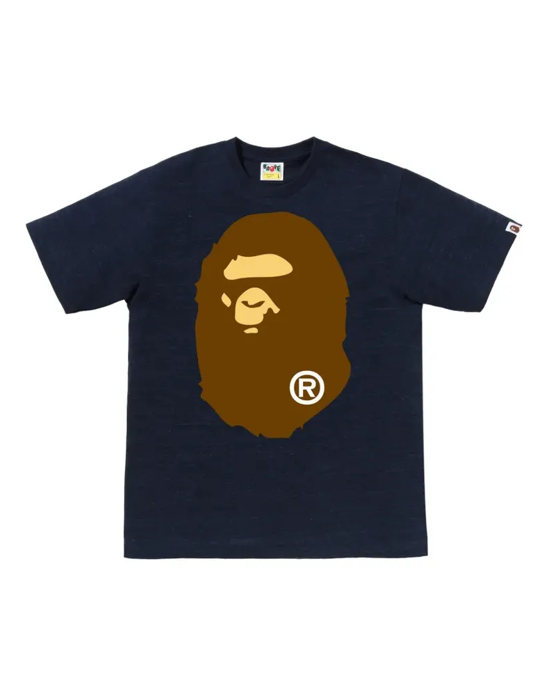 BAPE Big Ape Head cotton T-shirt - Blau Blau