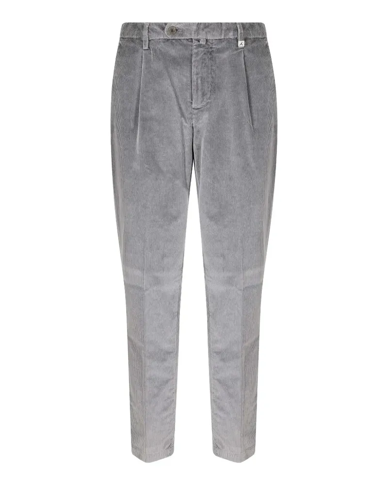 MYTHS Tapered-Hose aus Cord - Grau Grau