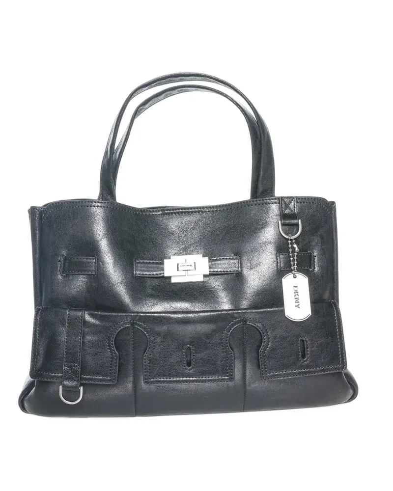 DKNY Schultertasche mit Schnallendetail - Schwarz Schwarz