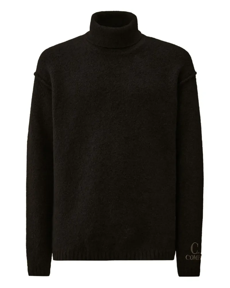 C.P. Company Lens-detail knitted sweater - Schwarz Schwarz