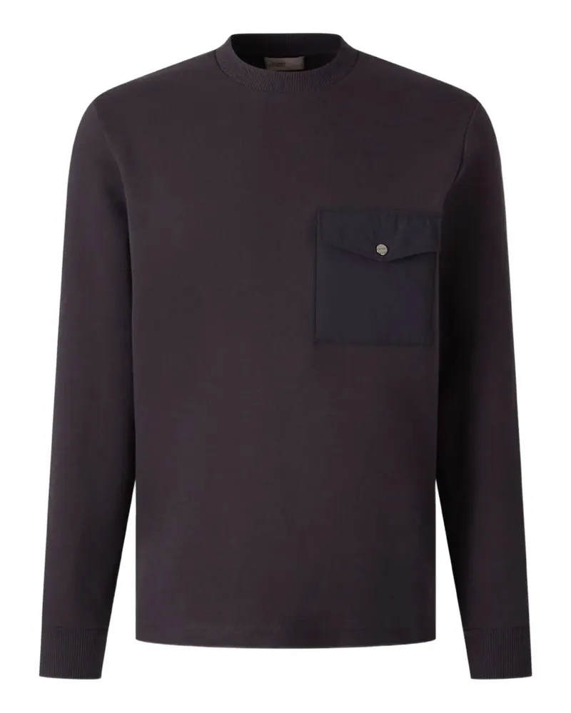 Herno Pullover mit aufgesetzter Tasche - Violett Violett