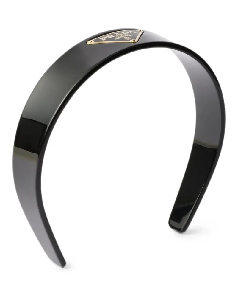 Prada headband with Triangle logo - Schwarz Schwarz