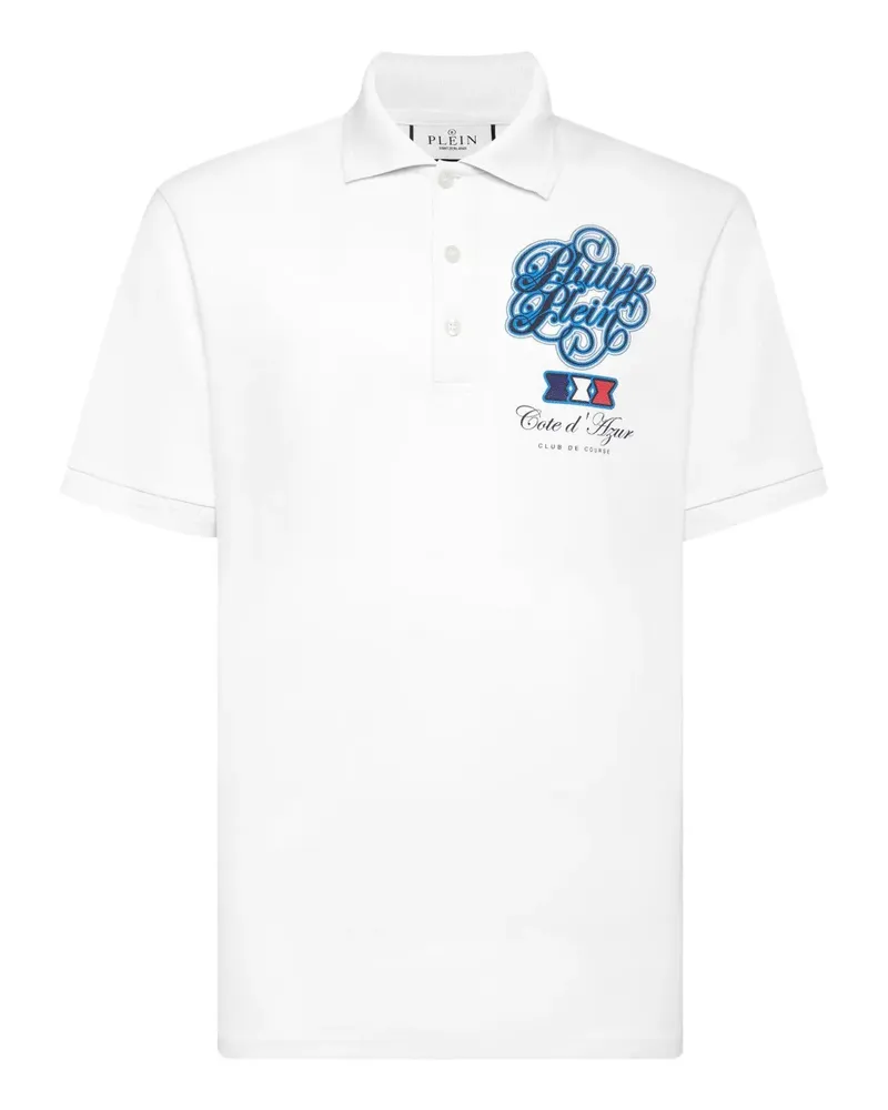Philipp Plein Racing Car Poloshirt - Weiß Weiß