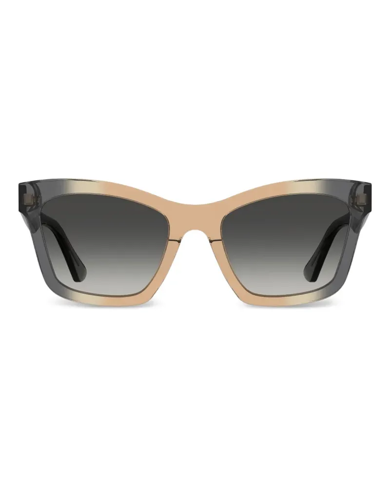 Moschino Sonnenbrille mit Logo - Grau Grau