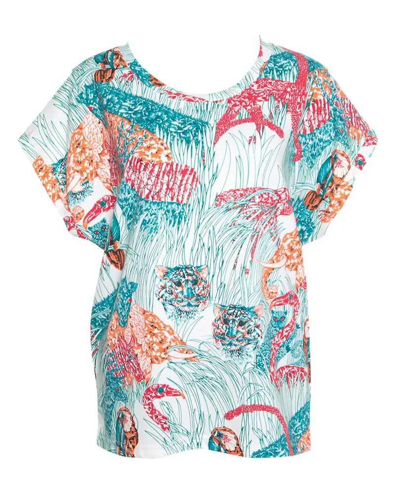 Paul & Joe Pre-owned T-Shirt mit Dschungel-Print - Weiß Weiß