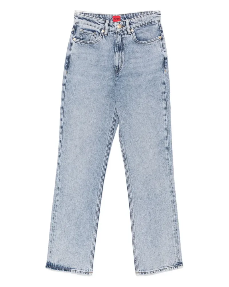 HUGO BOSS Jeans mit geradem Bein - Blau Blau
