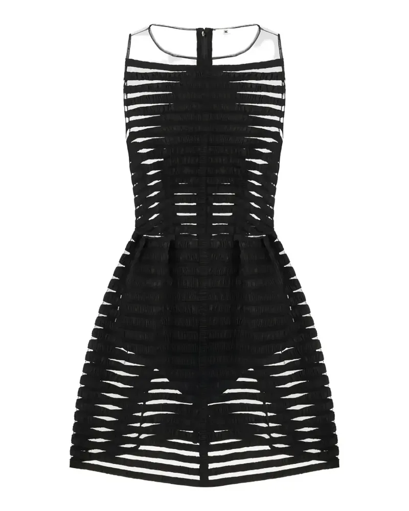 Elisabetta Franchi tulle ribbon mini dress - Schwarz Schwarz