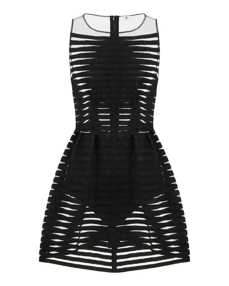 Elisabetta Franchi tulle ribbon mini dress - Schwarz Schwarz