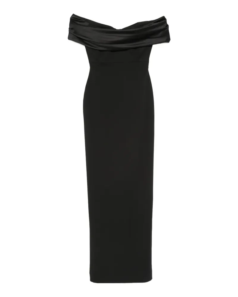 Solace London off-shoulder maxi dress - Schwarz Schwarz