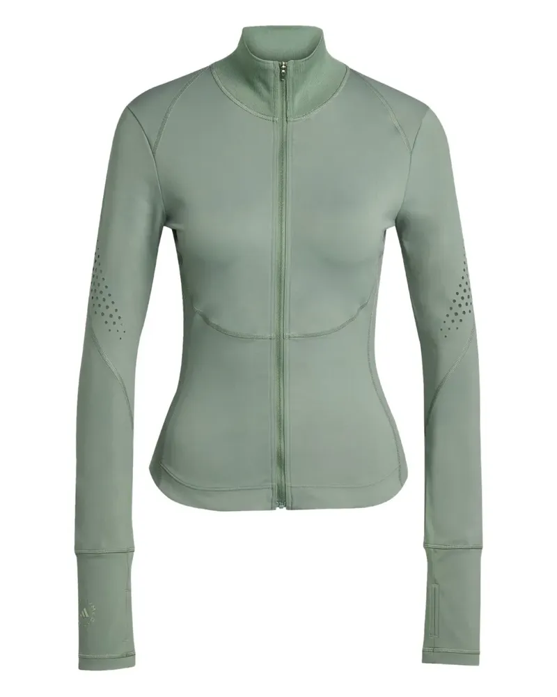 adidas Jacke mit Lochmuster - Grün Grün
