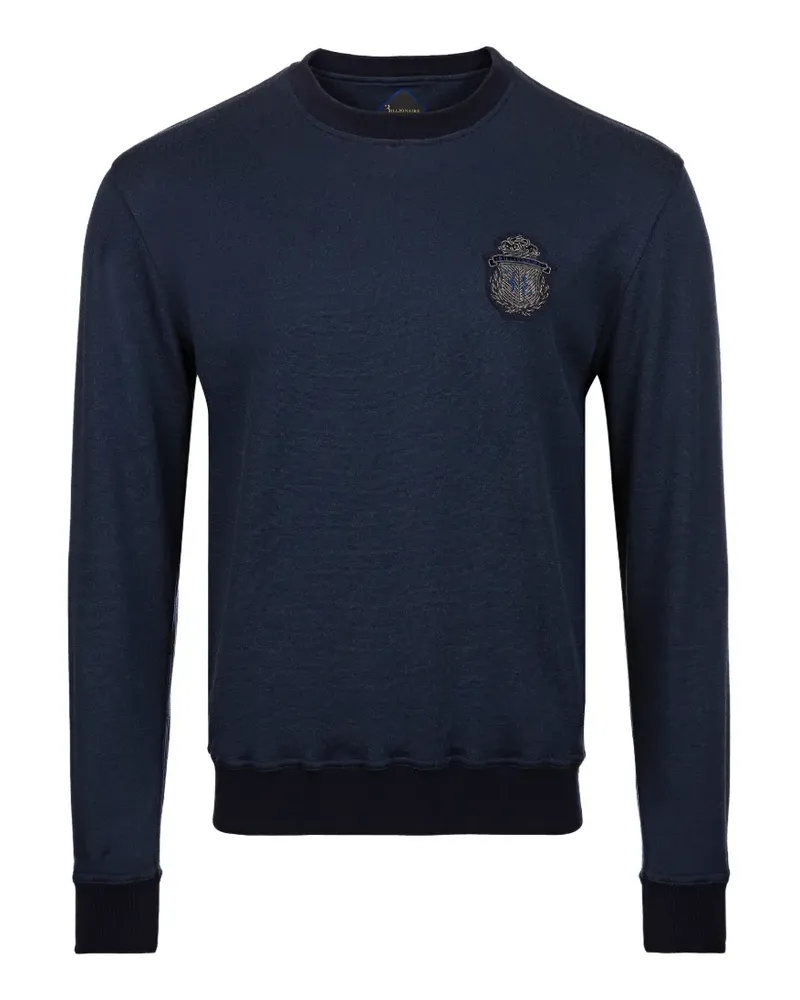 Billionaire logo-crest sweatshirt - Blau Blau