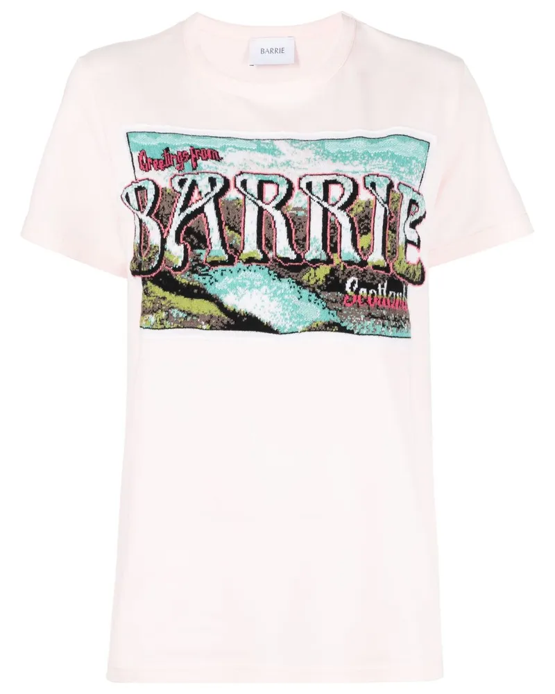 Barrie T-Shirt mit grafischem Print Rosa