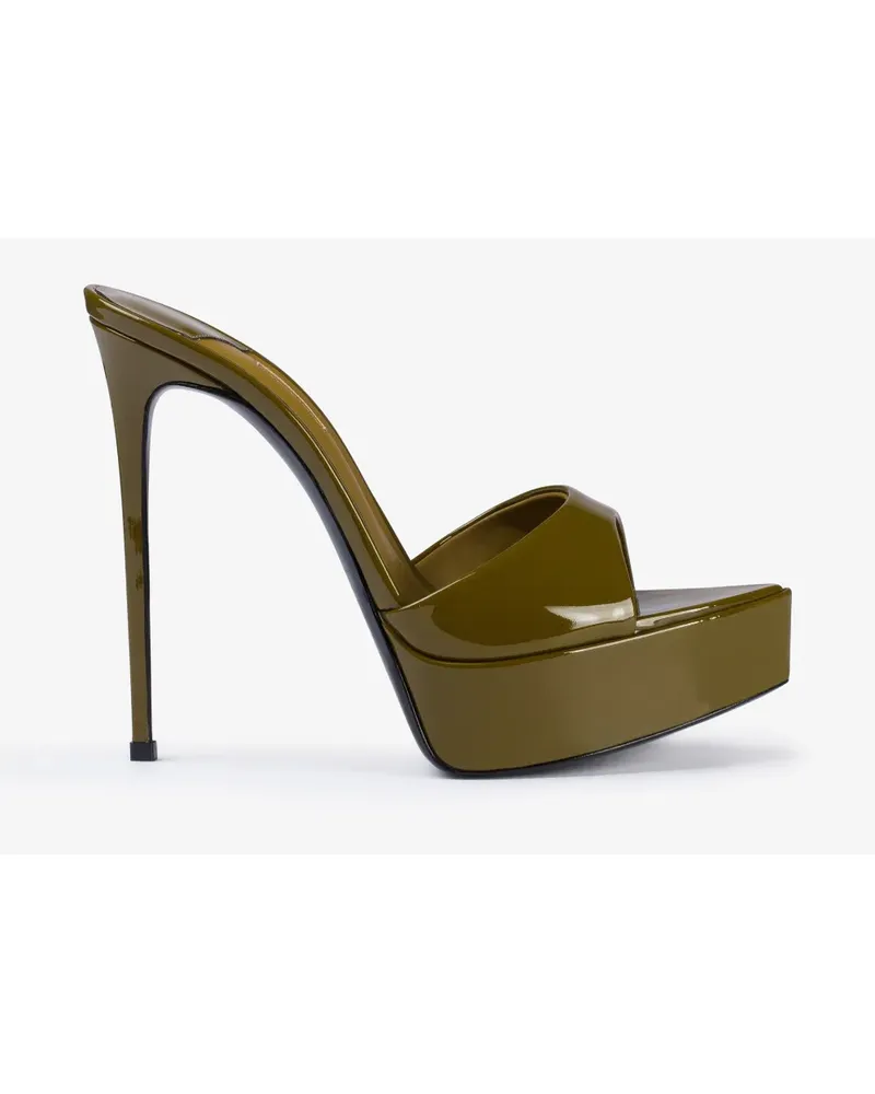 Le Silla Sandalen aus Lackleder - Grün Grün