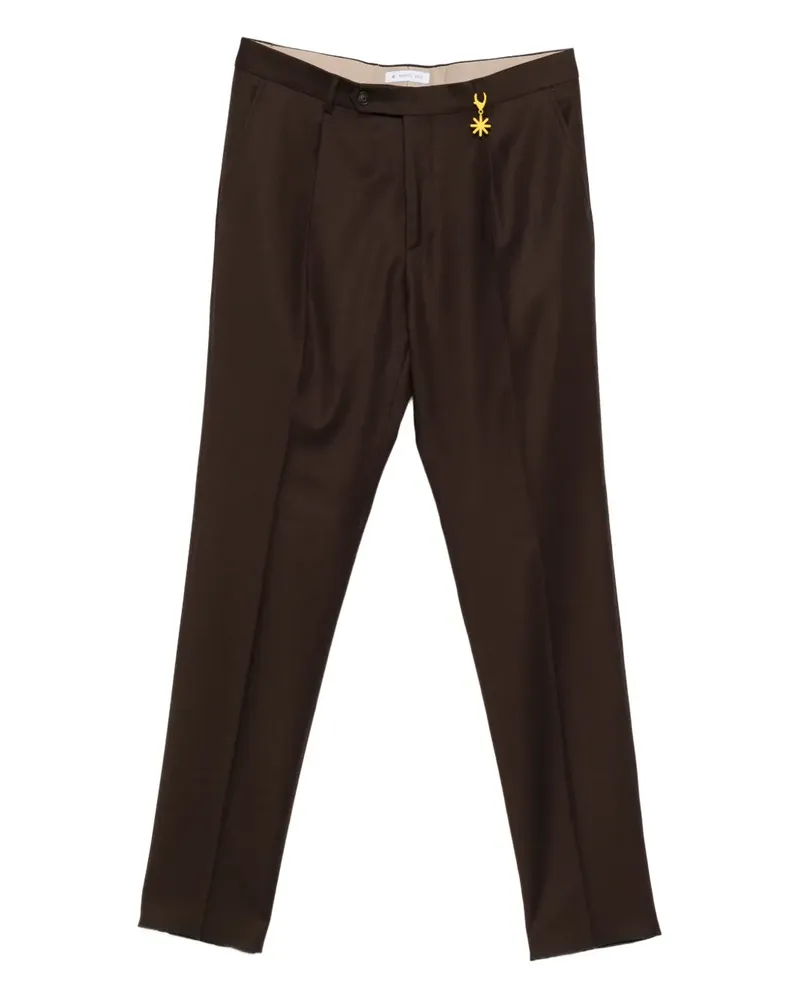Manuel Ritz Hose aus Flanell - Braun Braun