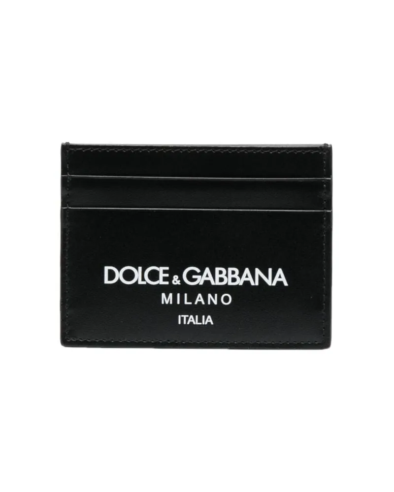 Dolce & Gabbana Kartenetui mit Logo-Print - Schwarz Schwarz