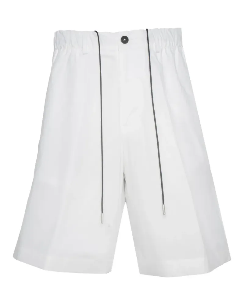 Low Brand drawstring-waist flap-pocket shorts - Weiß Weiß