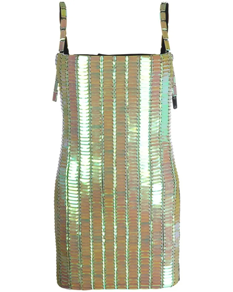 ATTICO Kleid mit Pailletten - Grün Grün