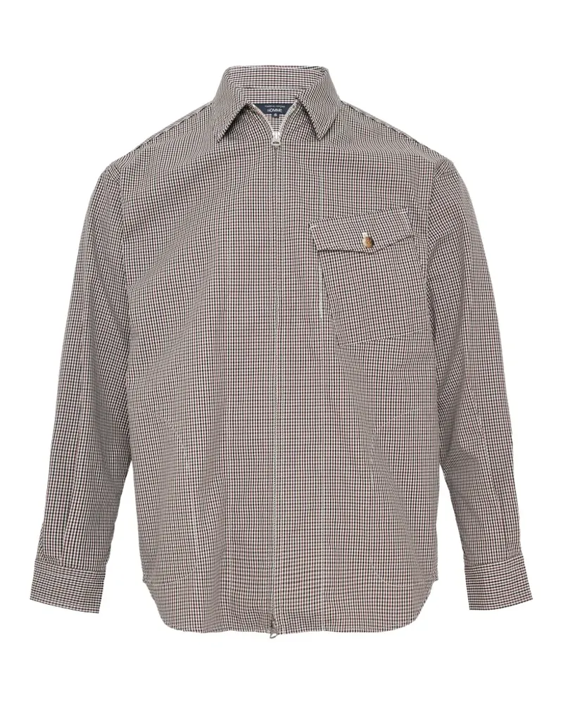 Comme des Garçons Hemdjacke mit Reißverschluss - Weiß Weiß