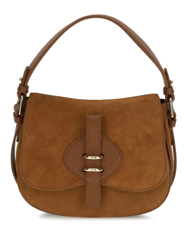 Coccinelle small Mavery suede tote bag - Braun Braun