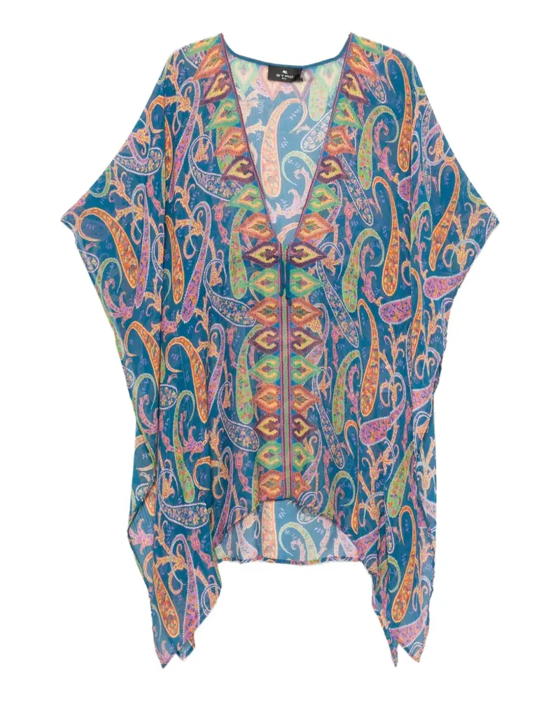 Etro paisley-print cover-up - Blau Blau