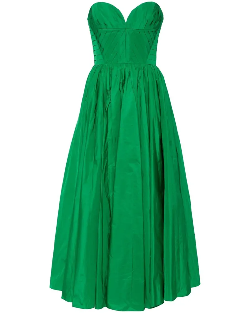 Elie Saab Abendkleid aus Taft mit Herzform - Grün Grün