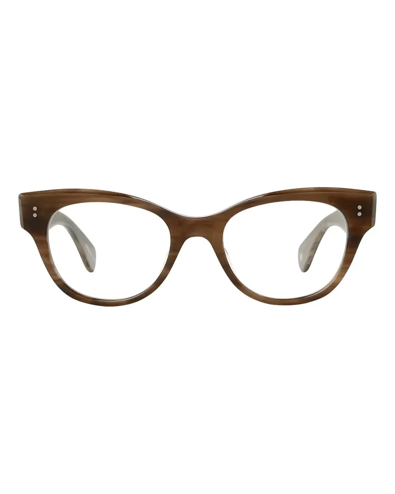 Garrett Leight Octavia Cat-Eye-Brille - Braun Braun