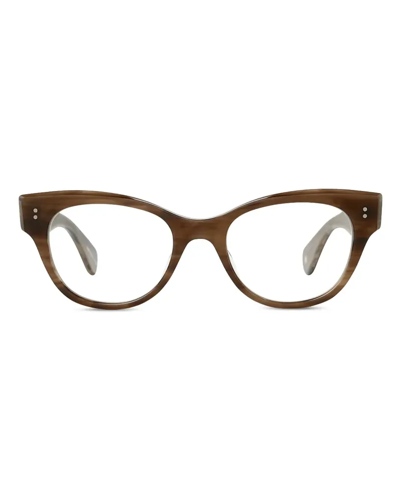 Garrett Leight Octavia Cat-Eye-Brille - Braun Braun