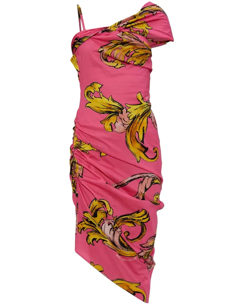 Versace Jeans Kleid mit Barocco-Print - Rosa Rosa