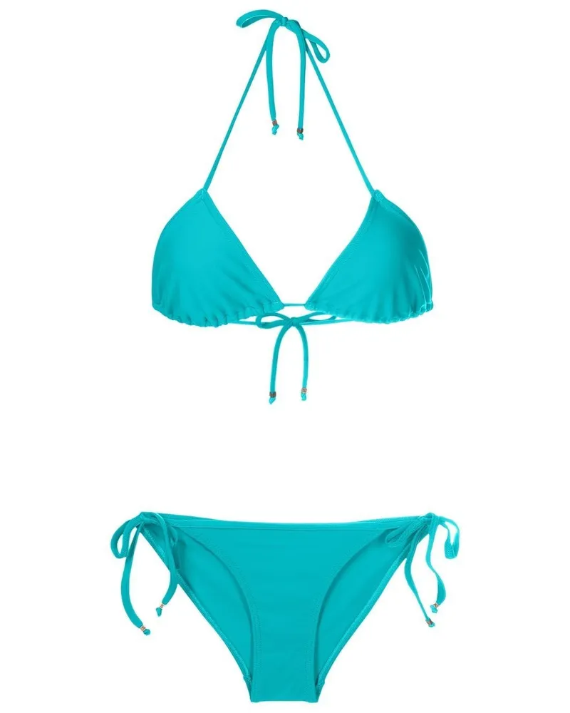 Amir Slama Triangel-Bikini - Blau Blau
