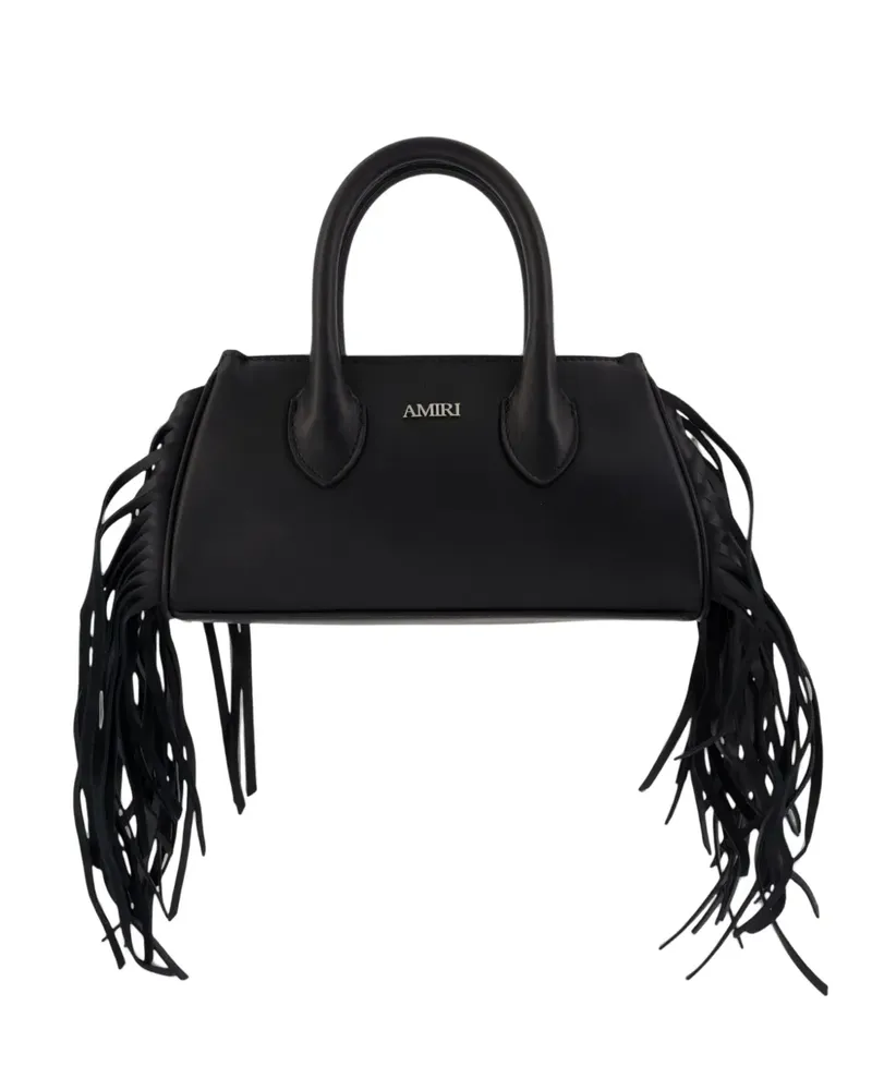 Amiri Micro Fringe Honey Tote Bag - Schwarz Schwarz
