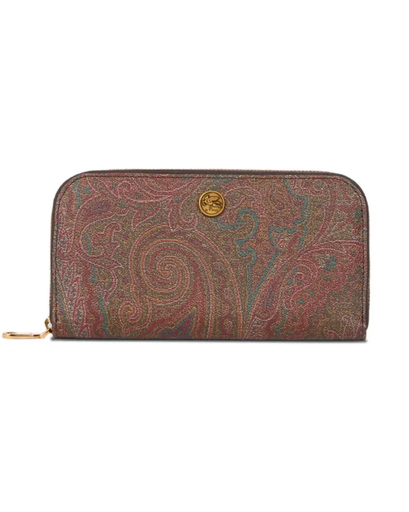 Etro Arnica Portemonnaie mit Paisley-Print - Braun Braun