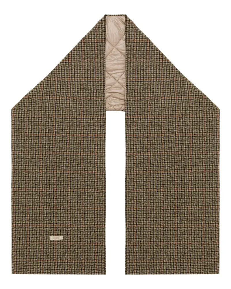 AUTRY double-faced label scarf - Braun Braun