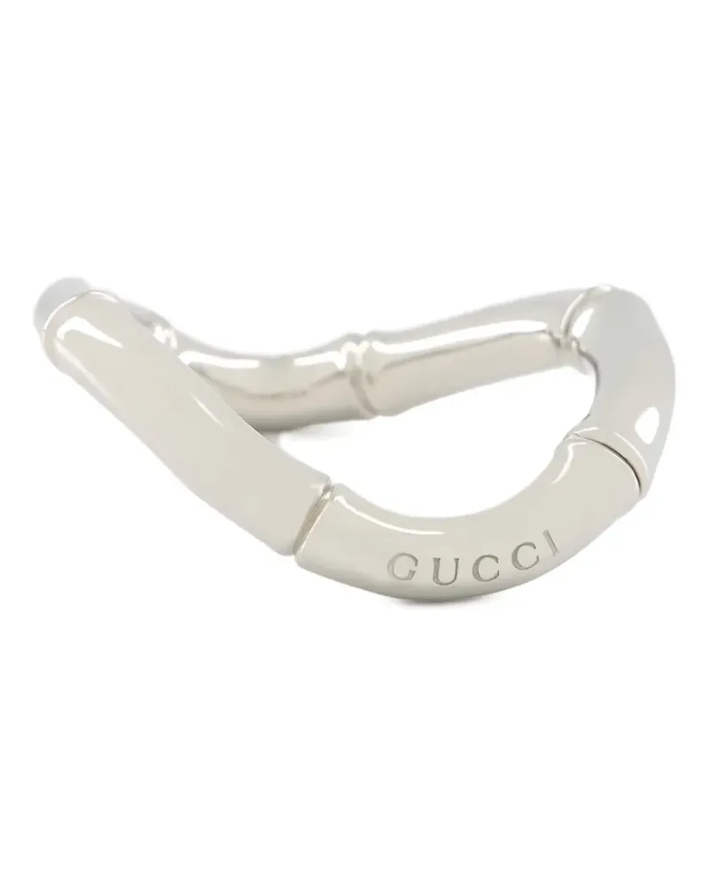 Gucci Armspange mit Bambusform - Silber Silber