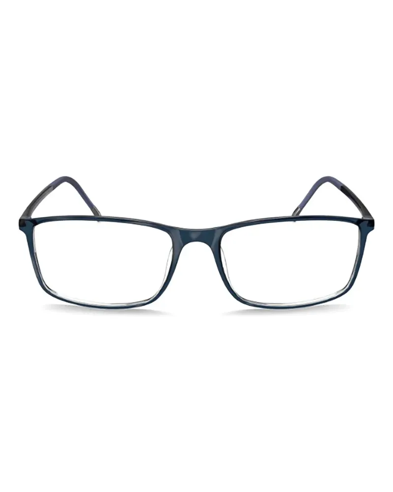 Silhouette rectangle frame glasses - Blau Blau